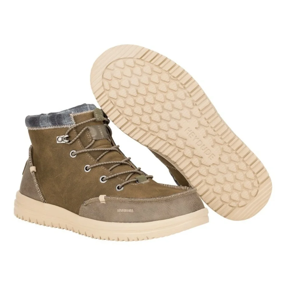 HEY DUDE Bradley Classic Boots Casual Walnut Brown Men's Size 8 42067-267 NEW